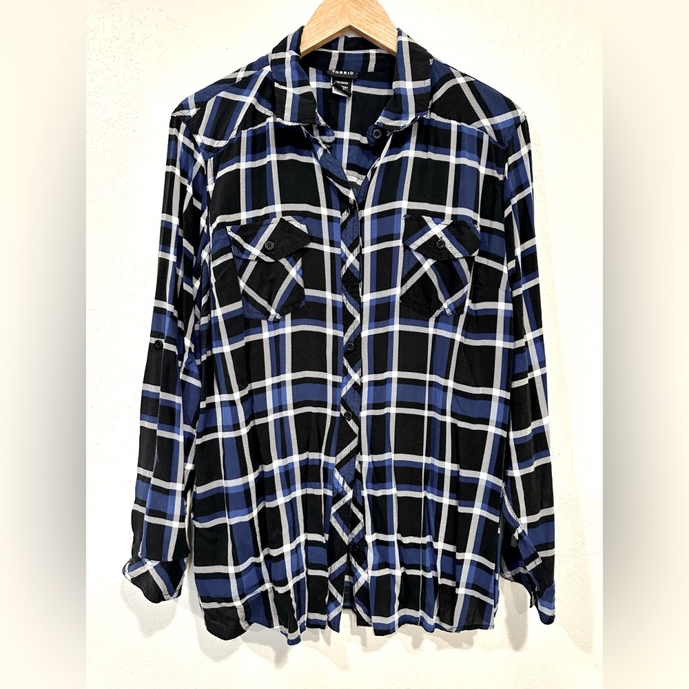 Torrid Plaid Button Down